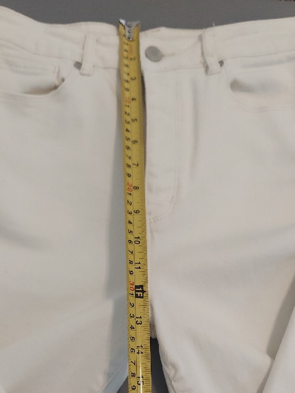 Women's BlankNYC The Baxter Off White Button Fly Straight Leg Jeans Size 29 - Picture 7 of 8
